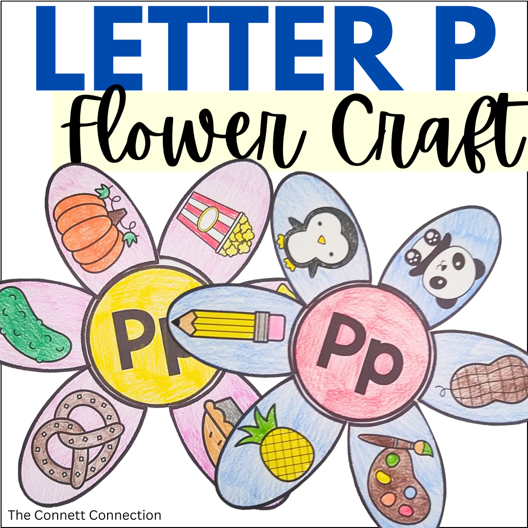Letter P Flower Craft - A Letter Recognition Craft