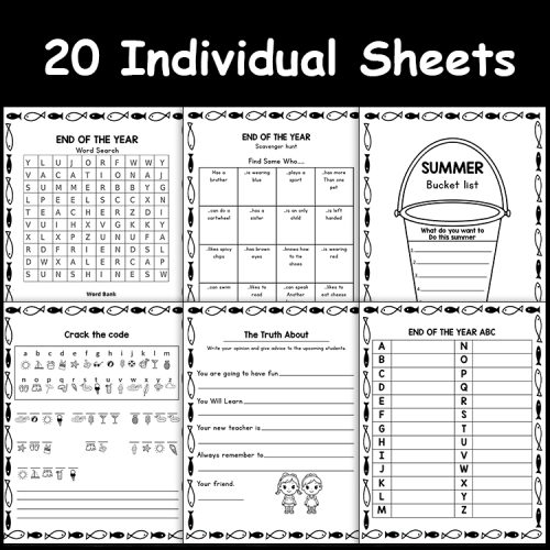 End Of The Year and Last Week School Fun Activities - No Prep ...