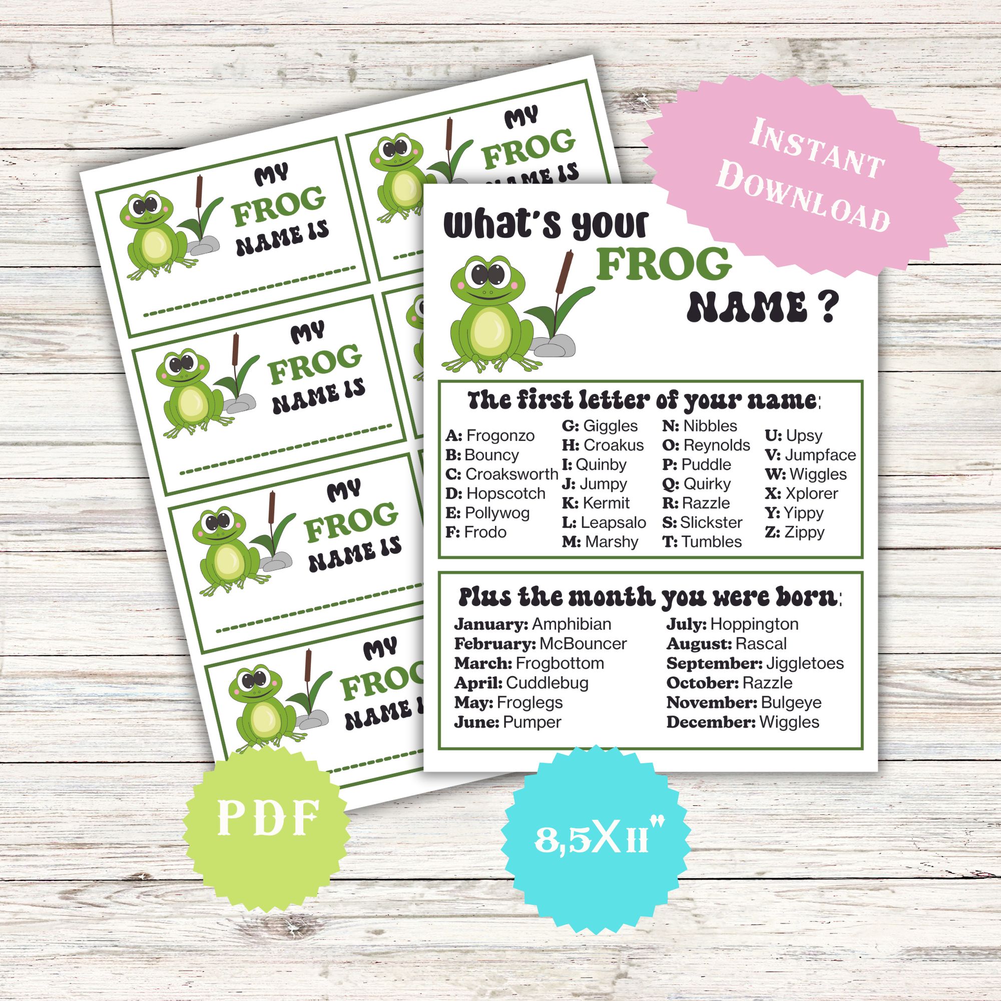 Leap Year Classroom Activities, Frog Game for Kids Teens