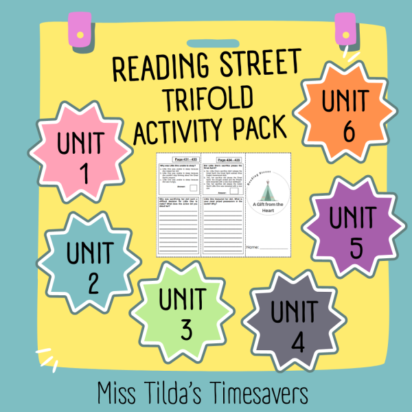4th Grade Reading Street Activity Pack | Made By Teachers