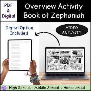 Bible Book of Zephaniah Overview Summary Activity - Made By Teachers