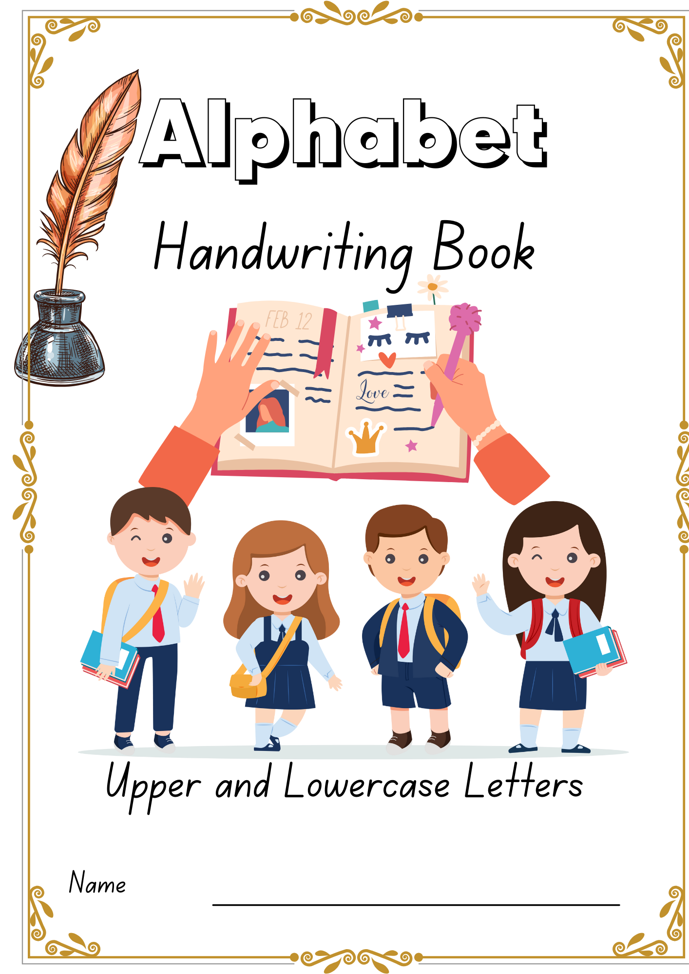 Handwriting Book Alphabet :alphabet a to z worksheet