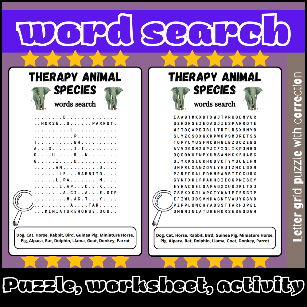 Mammalian Species : Word search puzzle worksheet activity | Made By ...