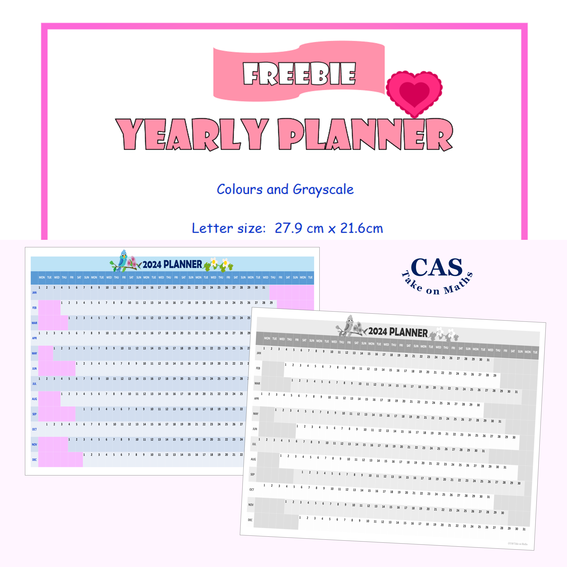 2024 Yearly Planner Freebie