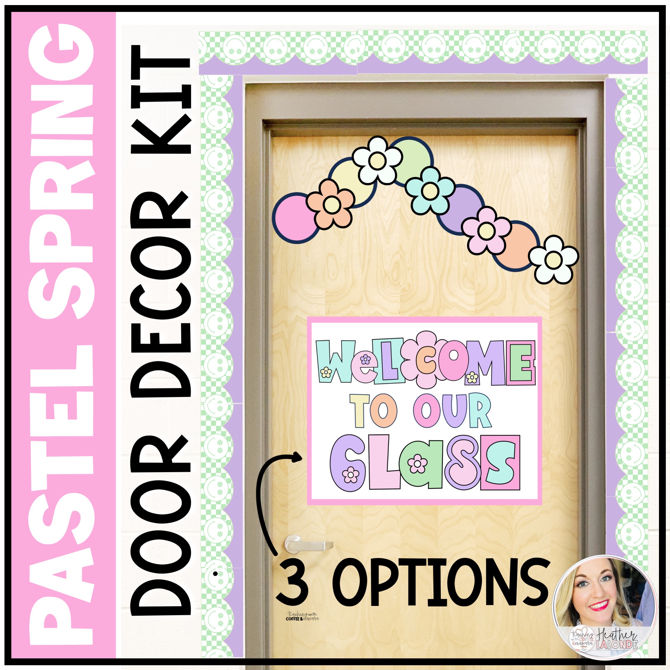 Spring Door Decorations - Pastel Classroom Decor - Spring Classroom Door
