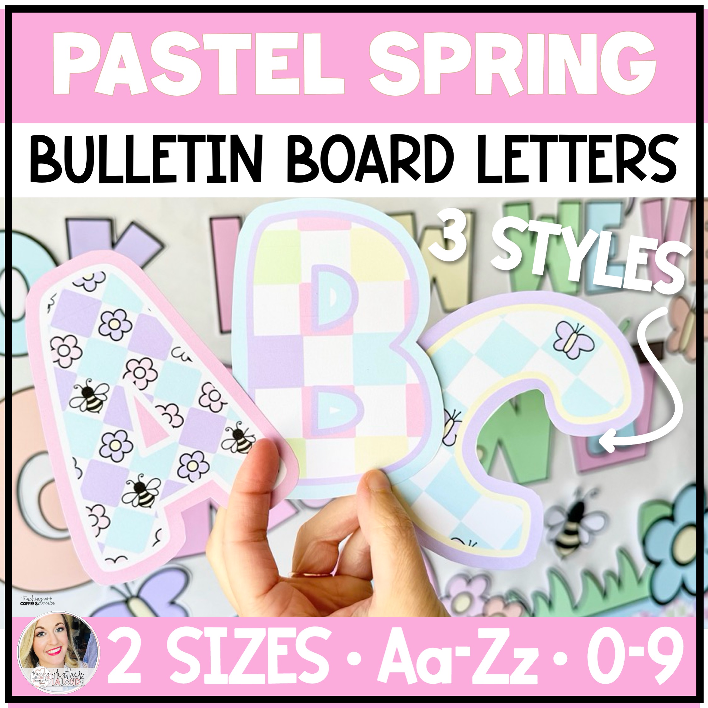 Spring Bulletin Board Letters - Spring Classroom Decor - Pastel Classroom Decor