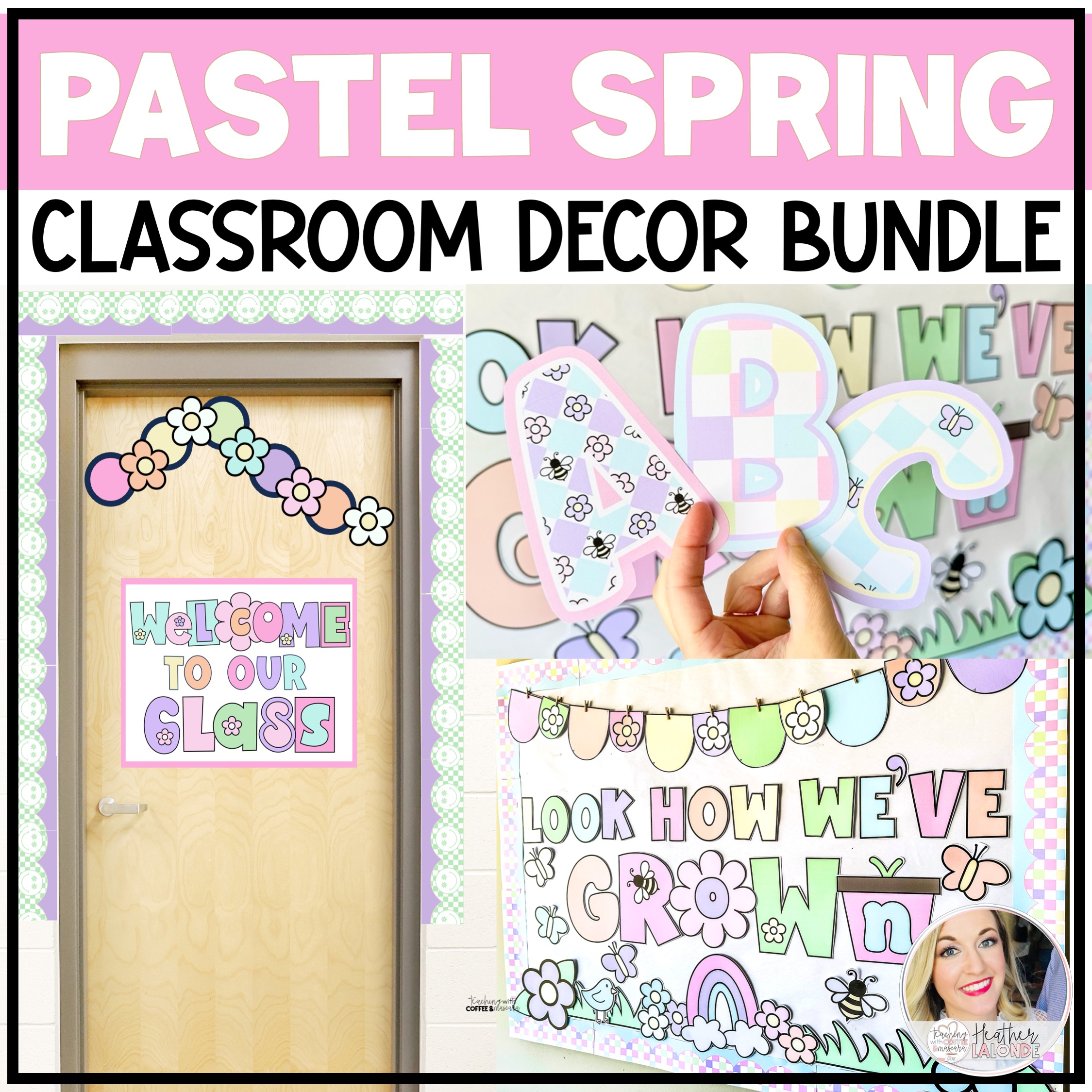 Spring Bulletin Board Ideas | Spring Door Decor | Bulletin Board Letters BUNDLE