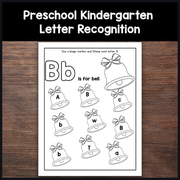 Alphabet Recognition Worksheets A to Z for Preschool & Kindergarten ...