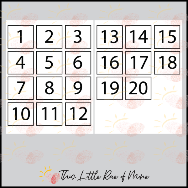 Pot of Gold Counting - numbers 1-20 - Christmas - tree - printable ...