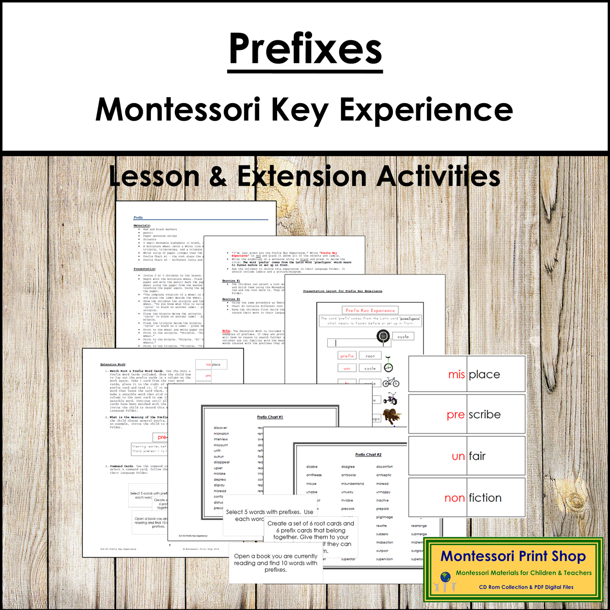 Prefixes Key Experience & Materials - Elementary Montessori