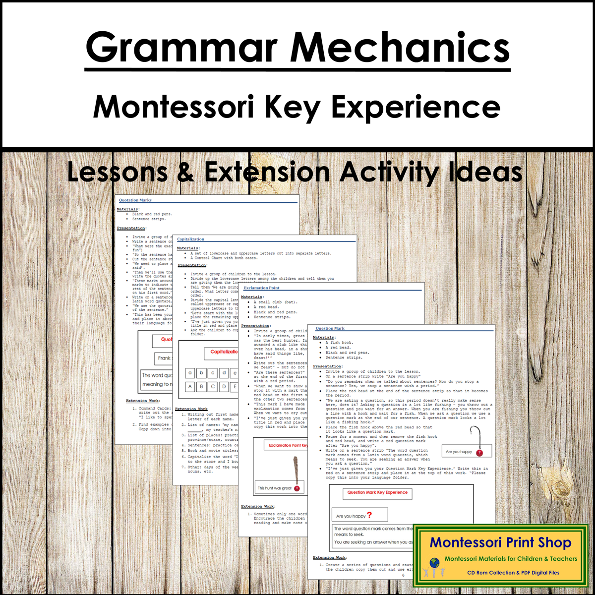 Elementary Key Experience: Grammar Mechanics - Montessori
