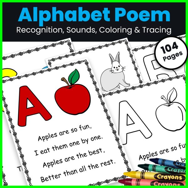 ABC Poem: ABC Alphabet Poetry Book, Letter Names and Sounds | Made By ...