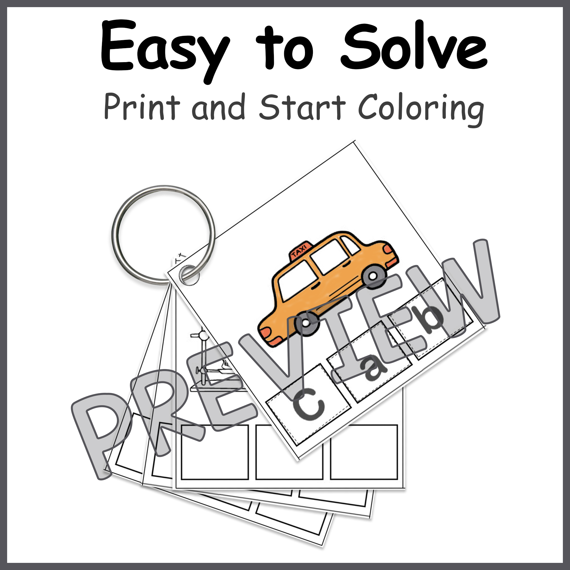 CVC Words Blend Worksheets and Blending Cards for Kindergarten Phonics ...