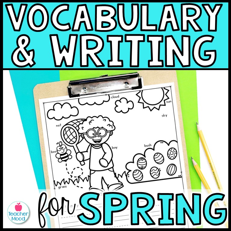 Spring Vocabulary and Writing Prompts | Spring Activities
