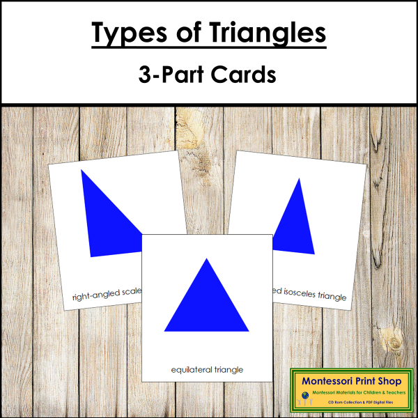 Types of Triangles (3-Part Cards) Primary Geometry | Made By Teachers