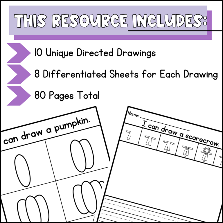 Fall Directed Drawing - Autumn Directed Drawing - Pumpkin Directed ...