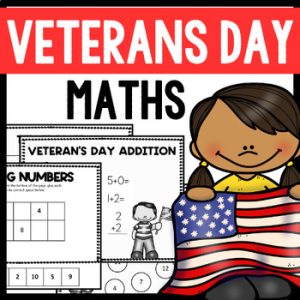 Veterans Day Math and Literacy Activities, Veteran's Day Craft and ...