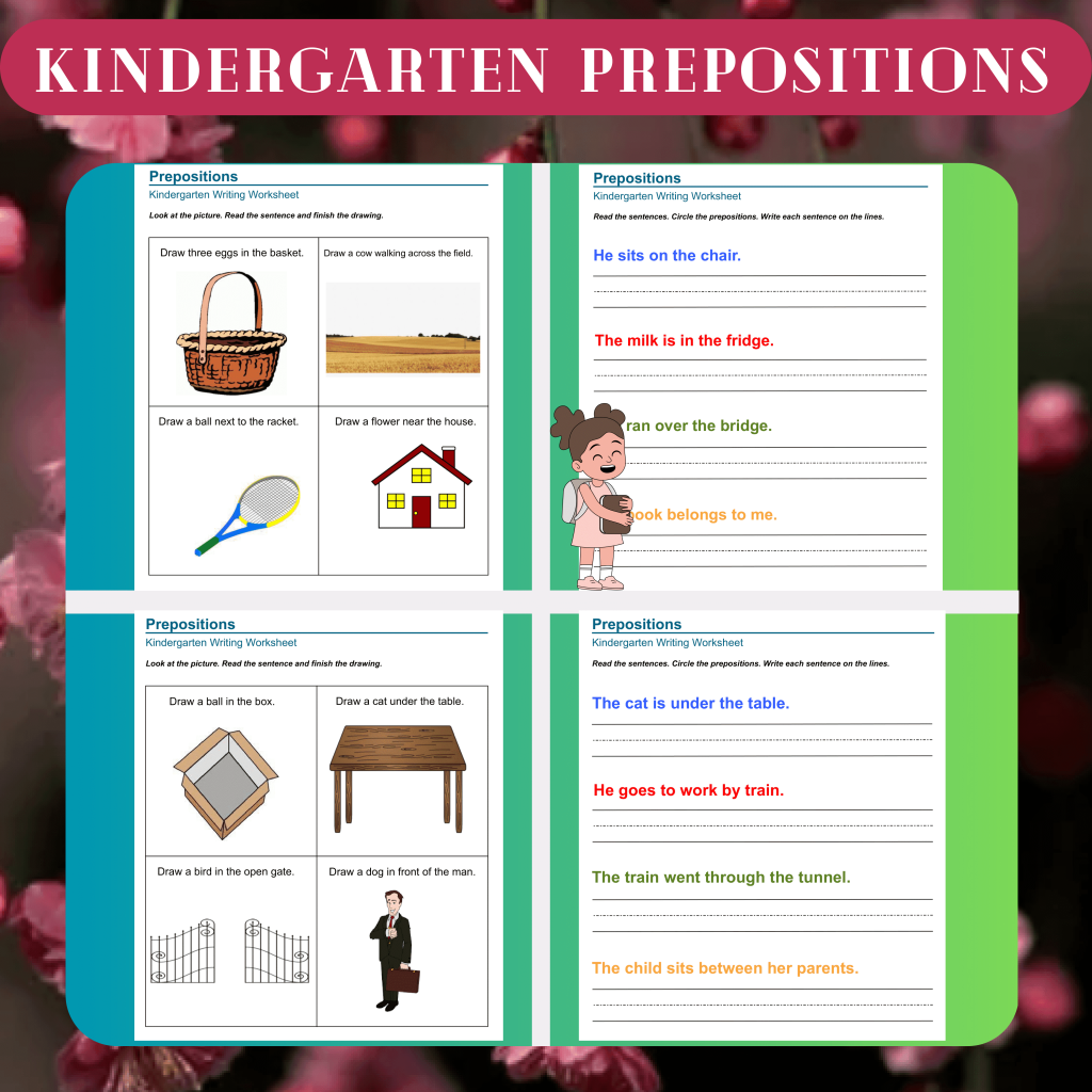 Kindergarten Prepositions Worksheets | Made By Teachers
