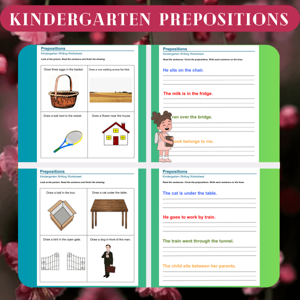 Kindergarten Prepositions Worksheets | Made By Teachers