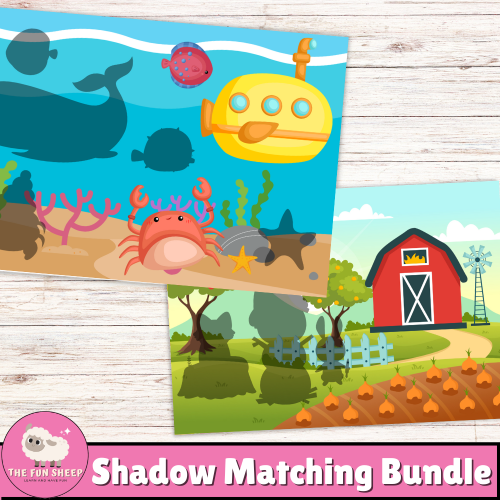 Shadow Matching Cut & Paste Bundle | 4 Seasons Winter, Spring, Summer ...