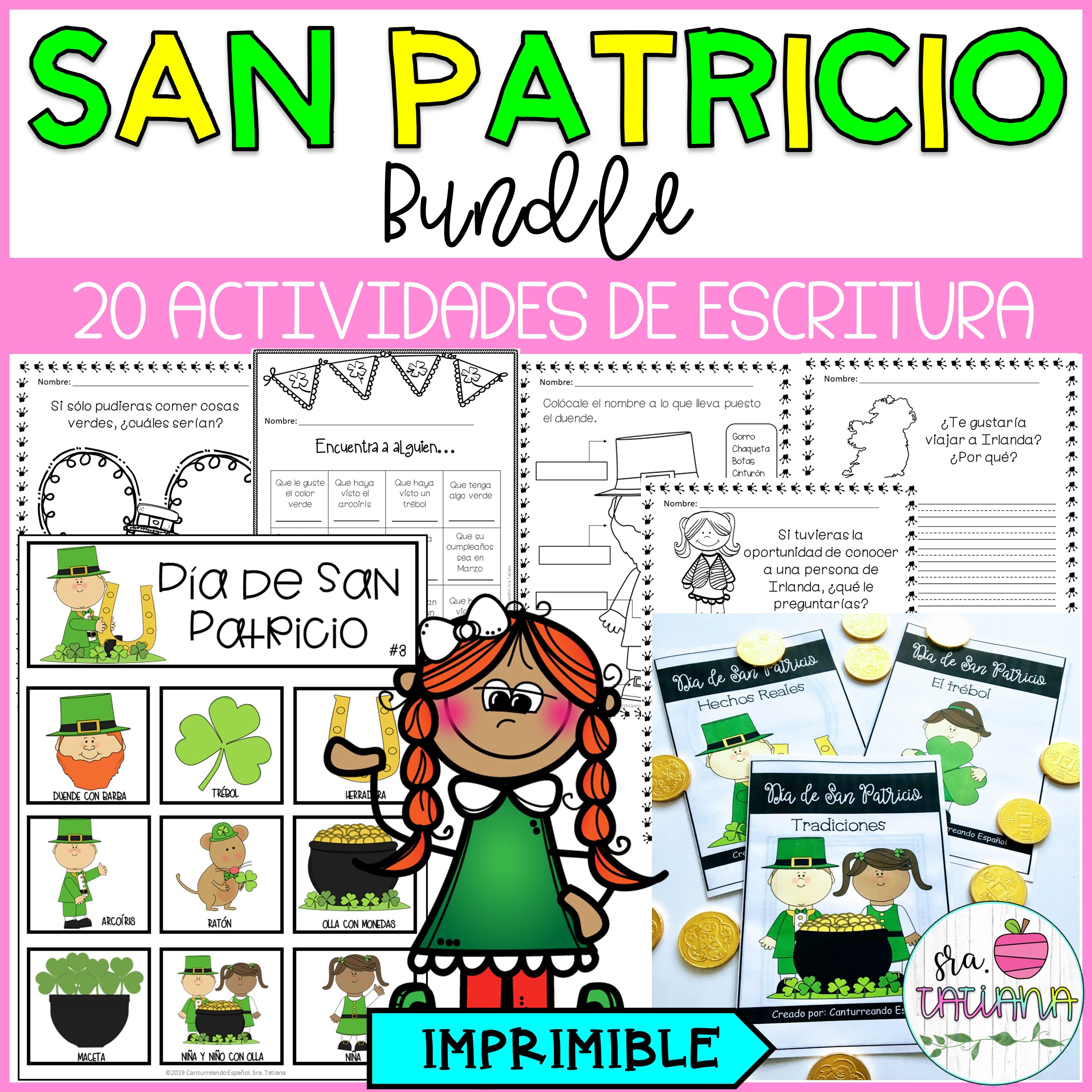 Día de San Patricio | St. Patrick's Day Activities in Spanish | Bundle