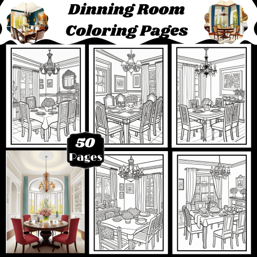 Dinning Room Coloring Pages - Made By Teachers