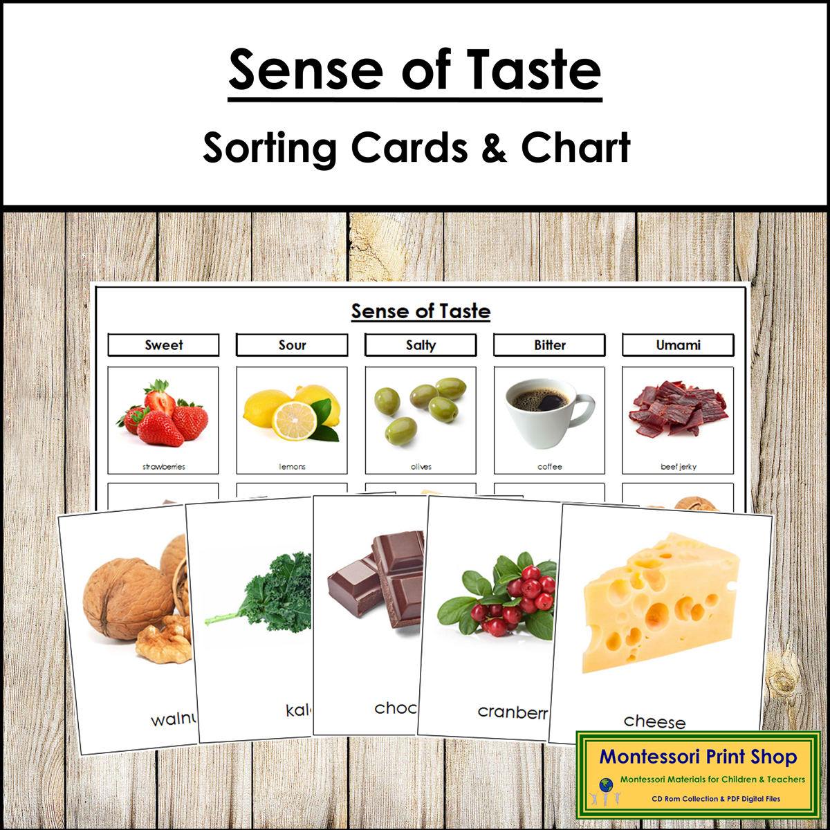 Sense of Taste Sorting Cards & Control Chart
