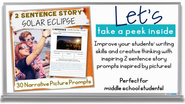 2 Sentence Solar Eclipse 2024 Story Writing - North American Eclipse ...
