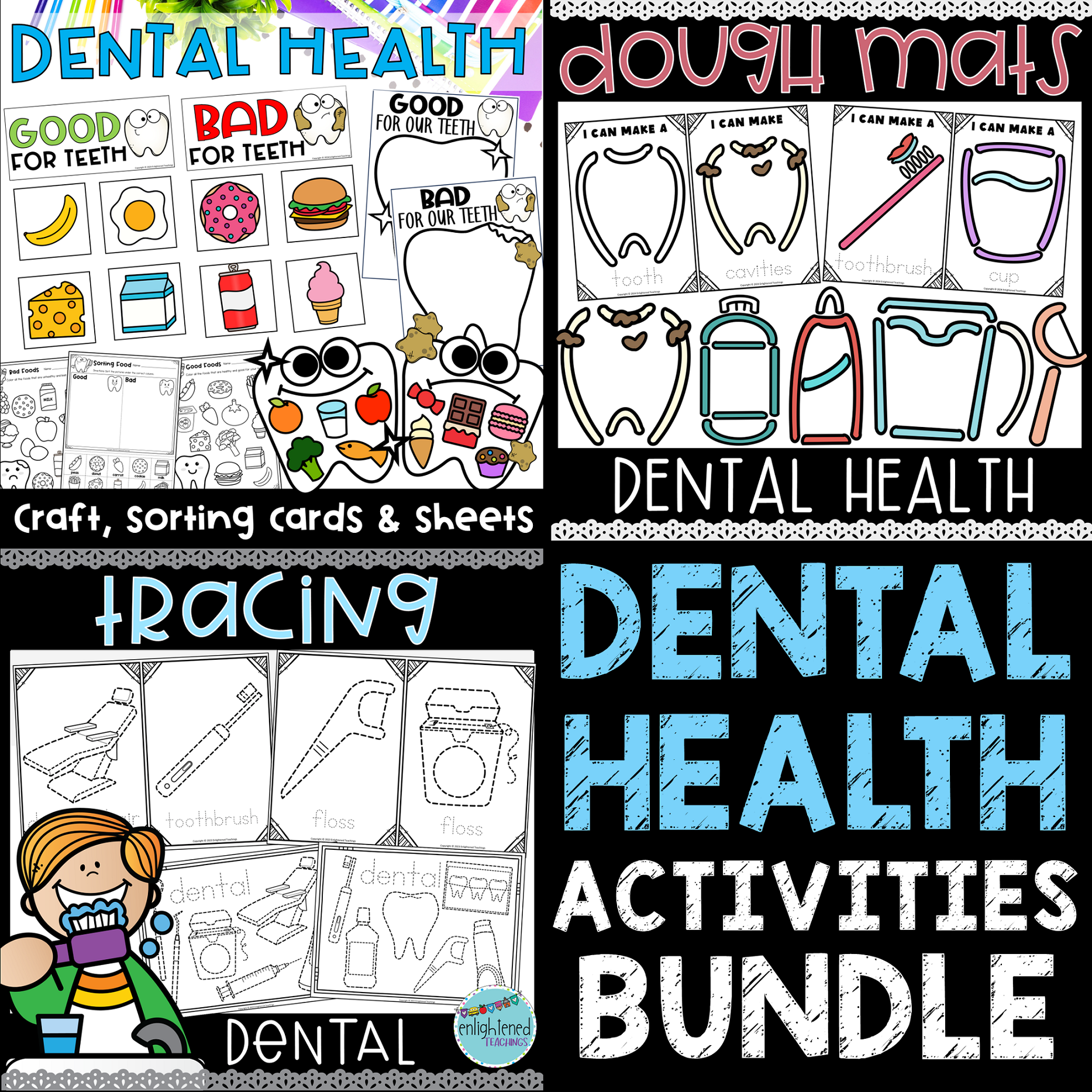 Dental Health Activities - Dental Health Fine Motor BUNDLE
