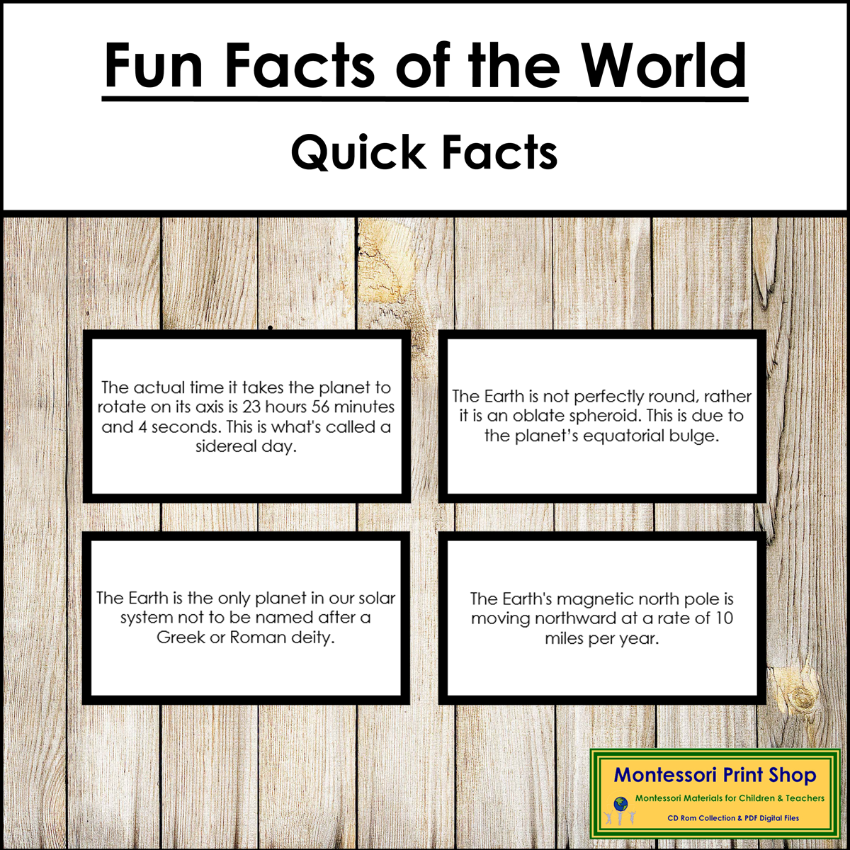 Fun Facts of the World (color borders)