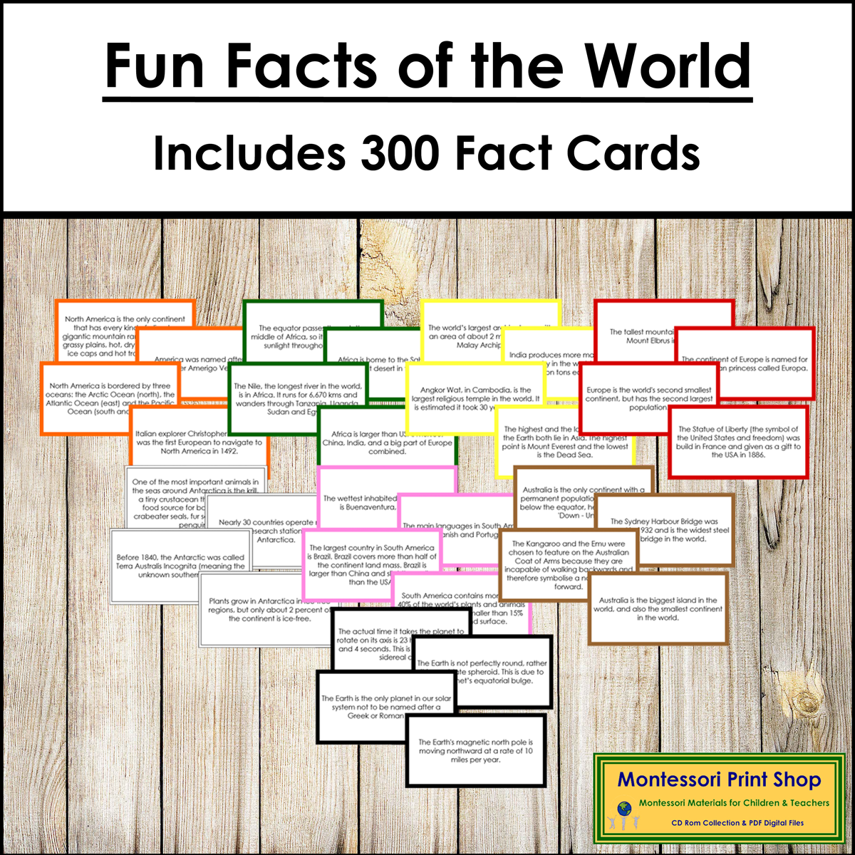 Fun Facts of the World Bundle (color borders)