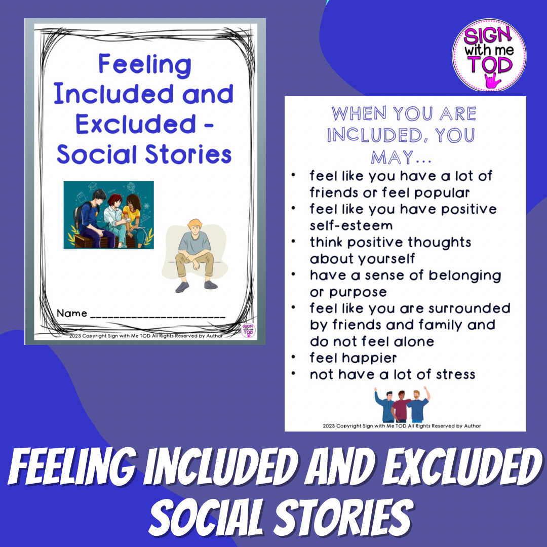 Feeling Included and Excluded Social Stories