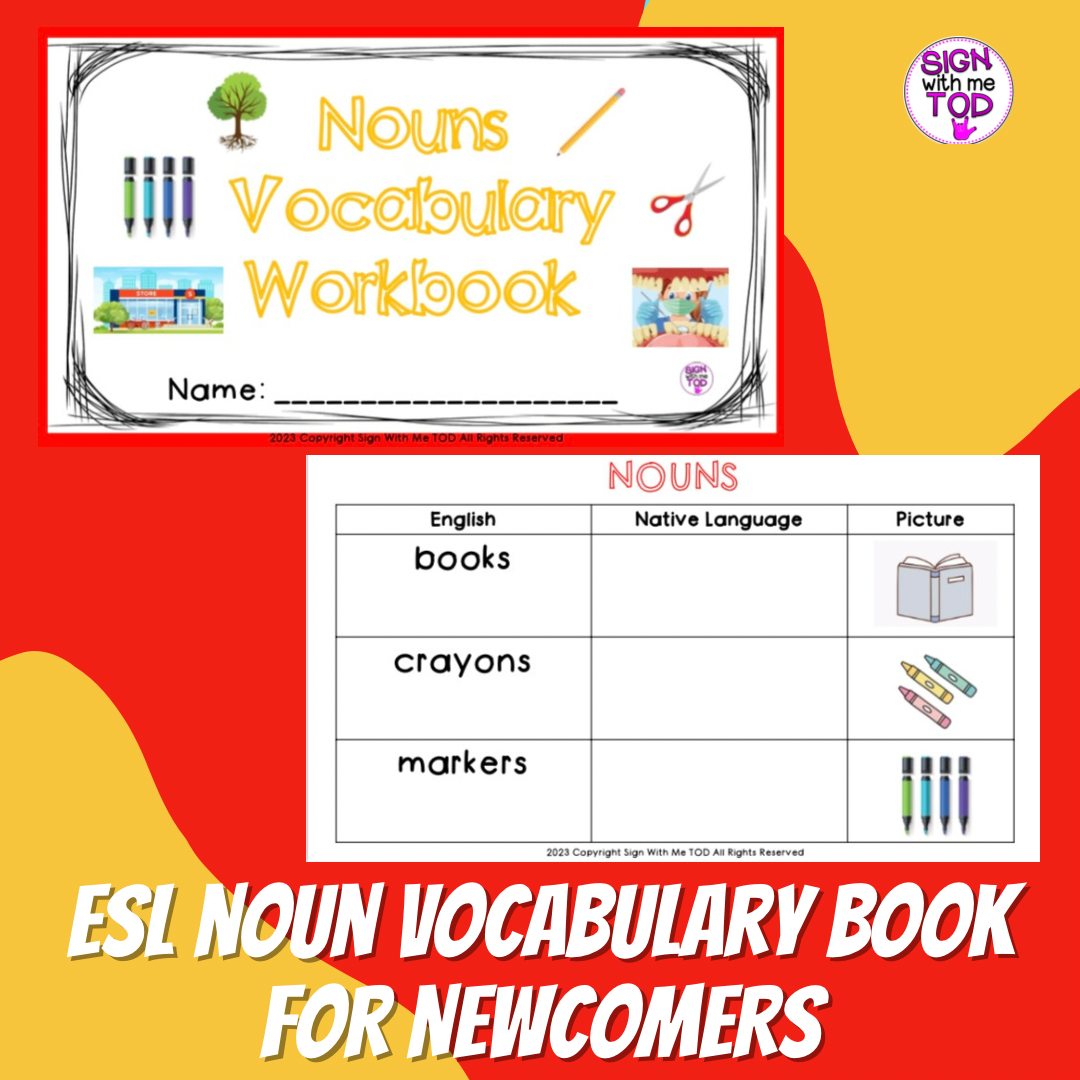 ESL Nouns Vocabulary Book for Newcomers