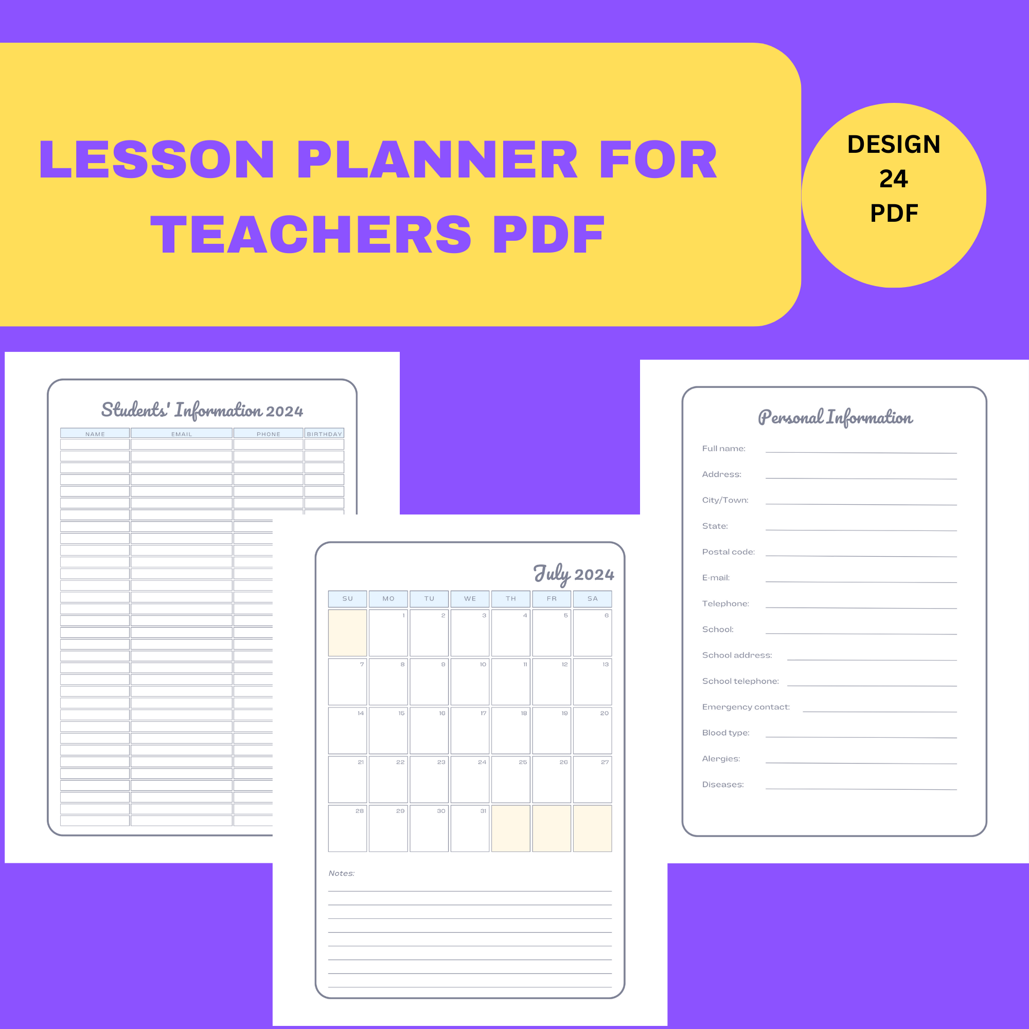 lesson planner for teachers pdf