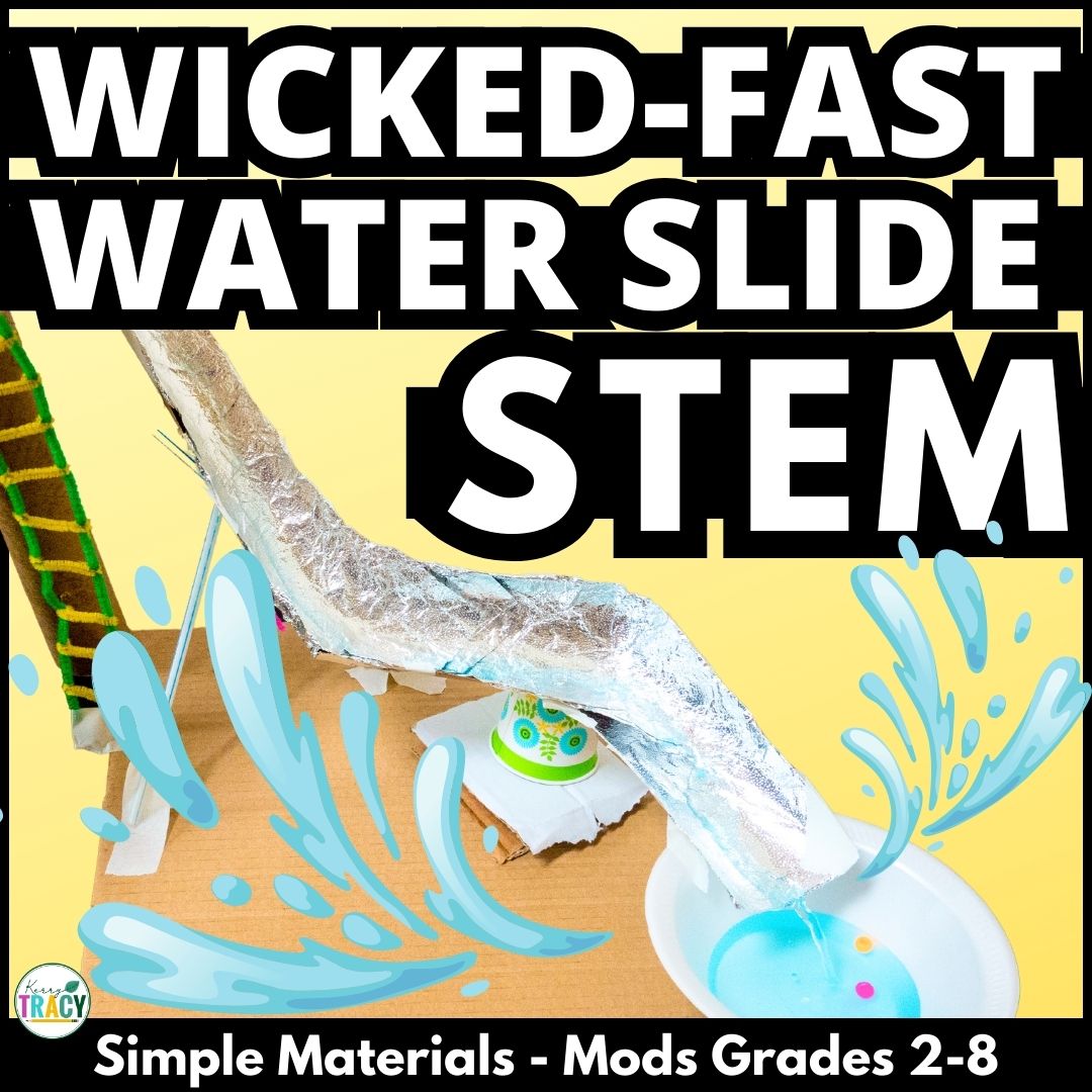 Summer STEM or End of the Year STEM Activity - Water Slide STEM Challenge