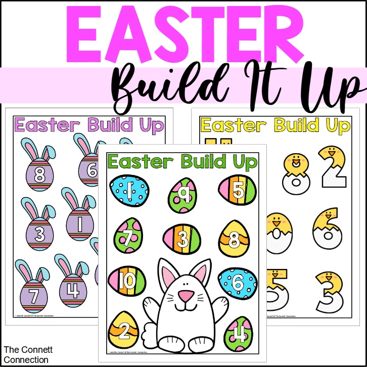 Easter Counting to 10 Build It Mats