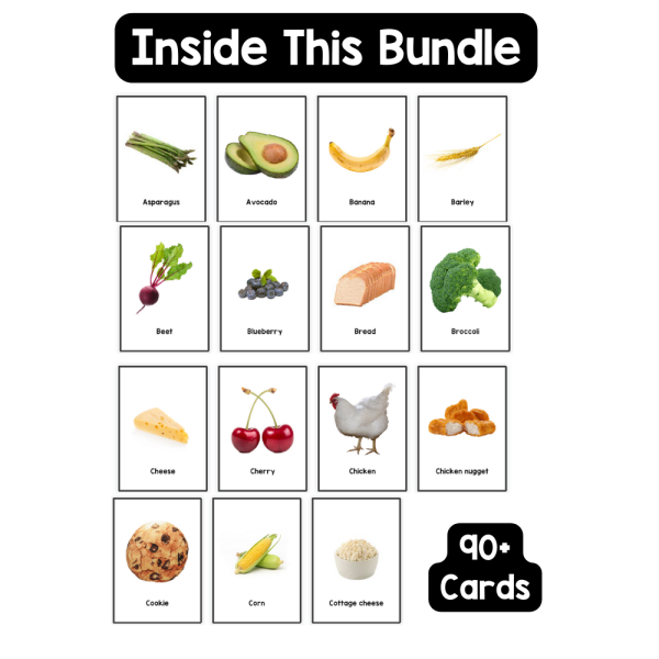 First Foods • Montessori Cards • Flash Cards Nomenclature Cards PDF ...