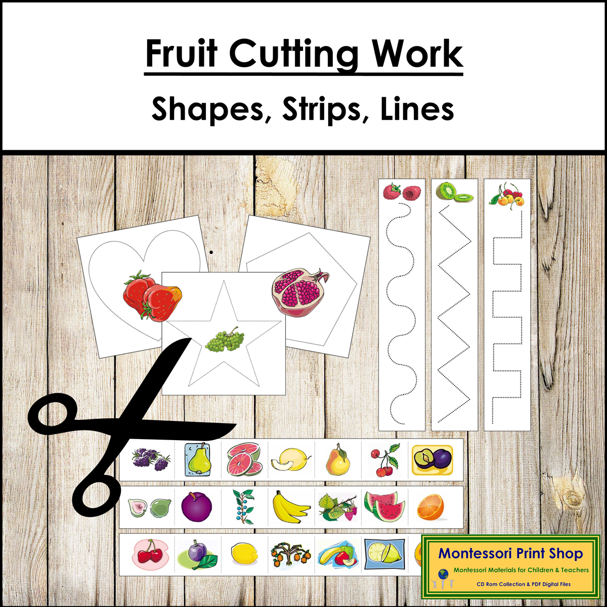 Fruit Cutting Work - Scissor Practice