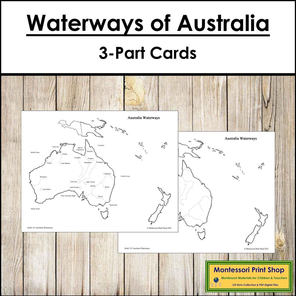 Waterways of Australia Maps - Blackline Masters