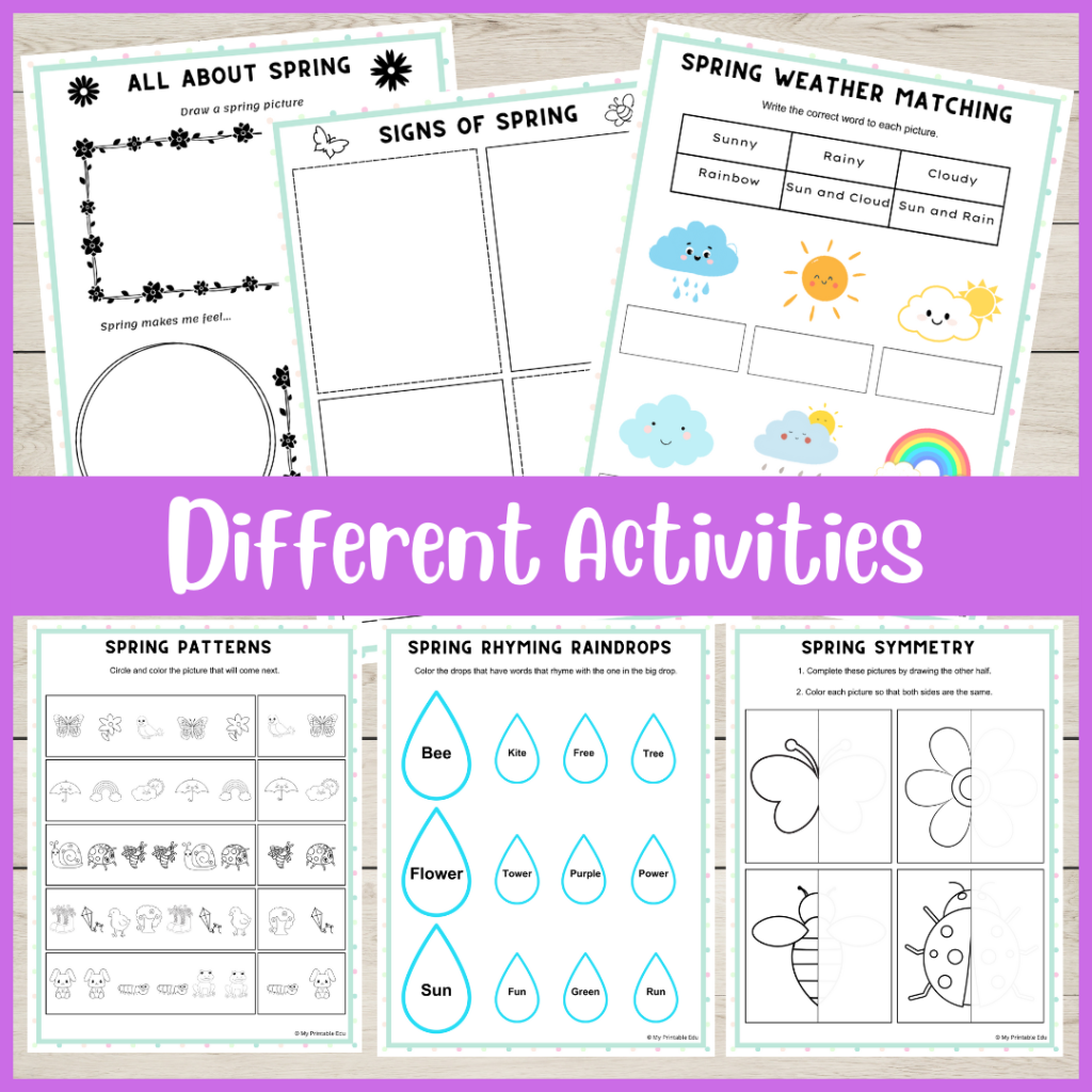 Spring Activities/ Spring Fun/ Spring Worksheets/ Spring Activity ...
