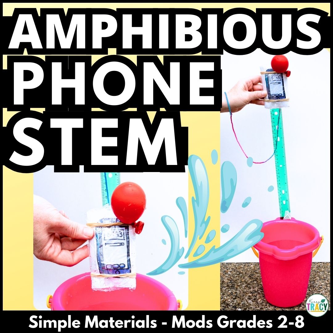 Summer STEM or End of the Year STEM Activity | Amphibious Phone STEM Challenge