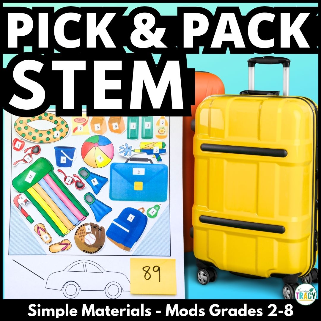 Summer STEM End of the Year Activity Challenge - Pick and Pack