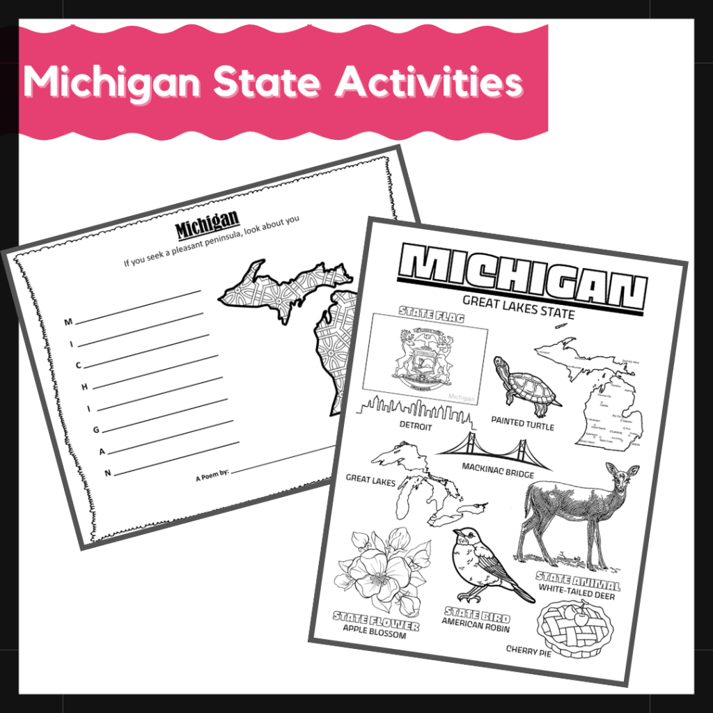 Michigan State Activities | US State Research and Informational Text ...