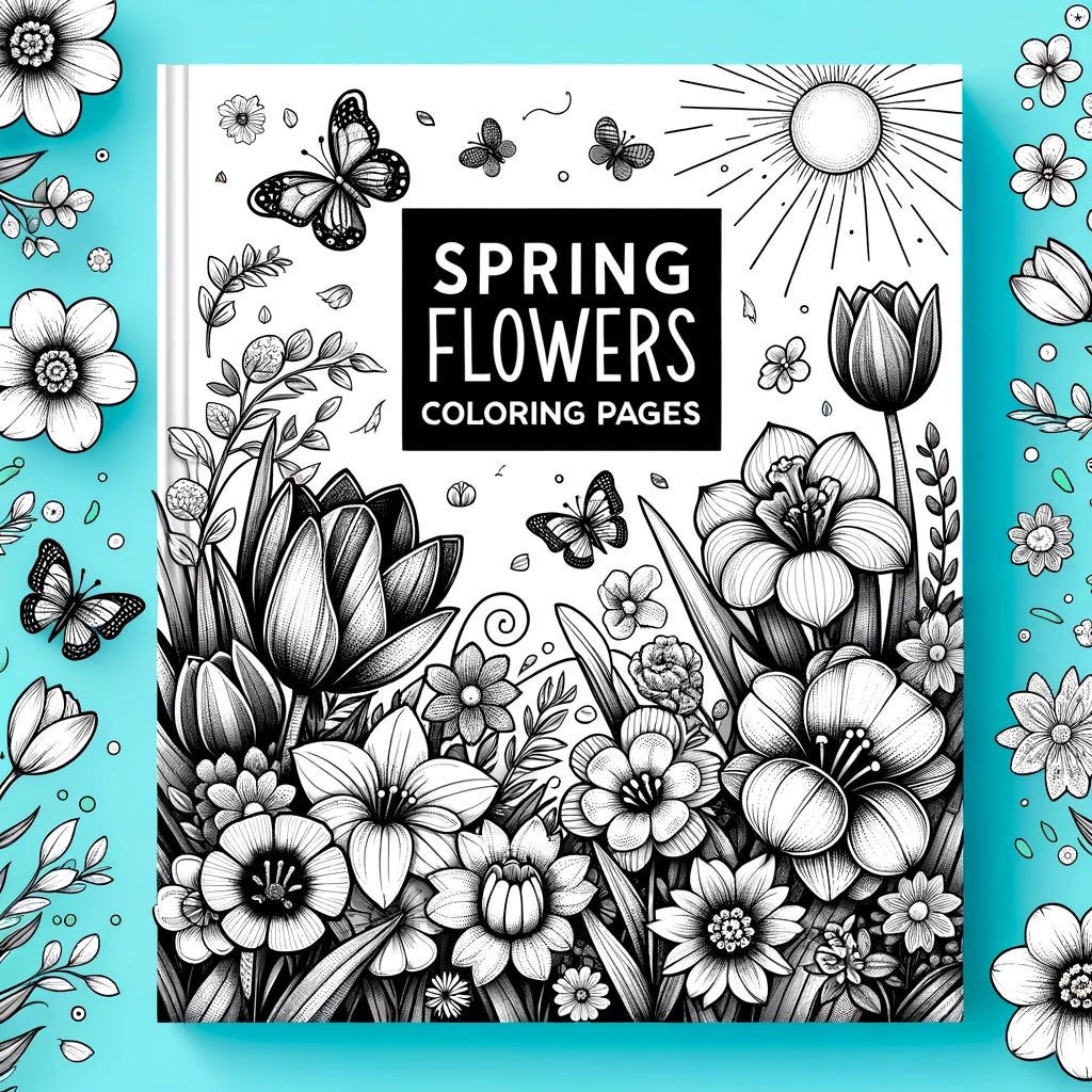 Spring Flowers Coloring pages for Kids of All Ages | 14 pages | printable Sheets