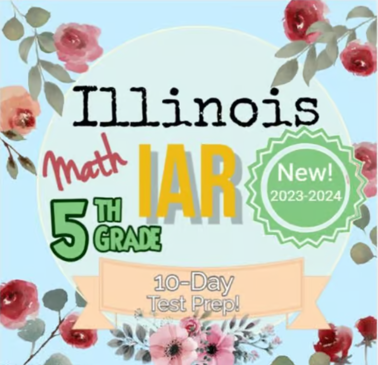 5th Grade Illinois IAR Math Test Prep/Standards Review - 10 Days of Practice!