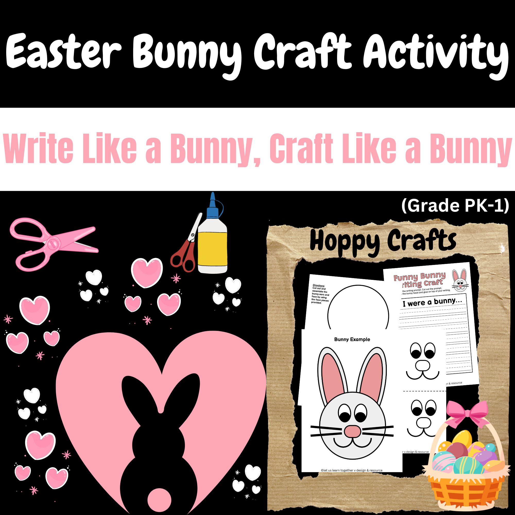 Easter Bunny Craft Activity : Craft & Writing Set
