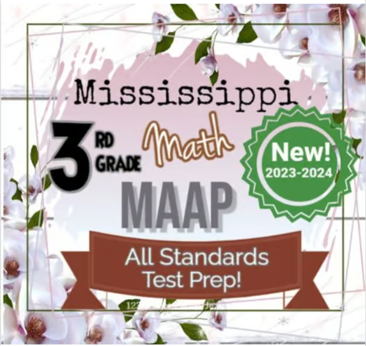 Mississippi 3rd Grade Math All Standards Practice; PRINT AND GO!