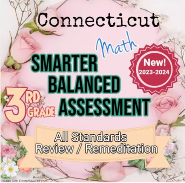 Connecticut 3rd Grade Math All Standards Practice; PRINT AND GO!