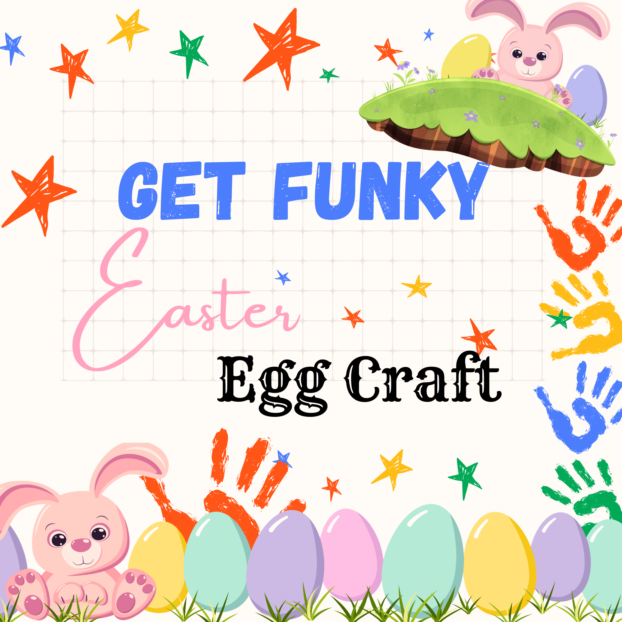 The Great Easter Egg Makeover! Funny Face Craft Template