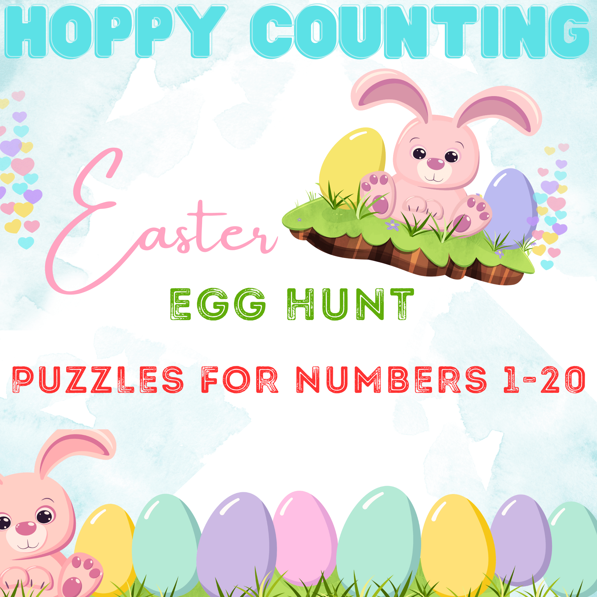 Hoppy Counting! Easter Puzzles for Numbers 1-20